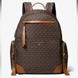 Michael Kors Backpack Color: Brown/Acorn                    Iconic MK print